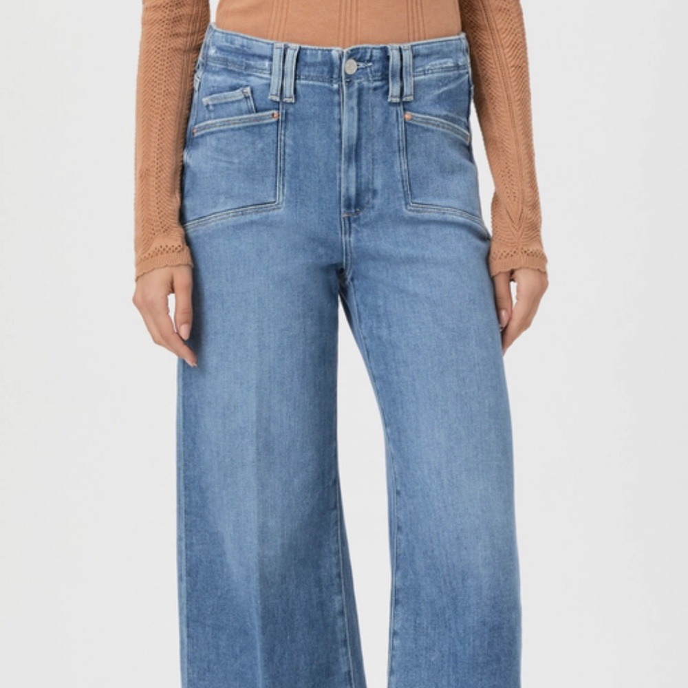 NWT PAIGE Anessa Wide leg Jeans Size 25 - Picture 3 of 6